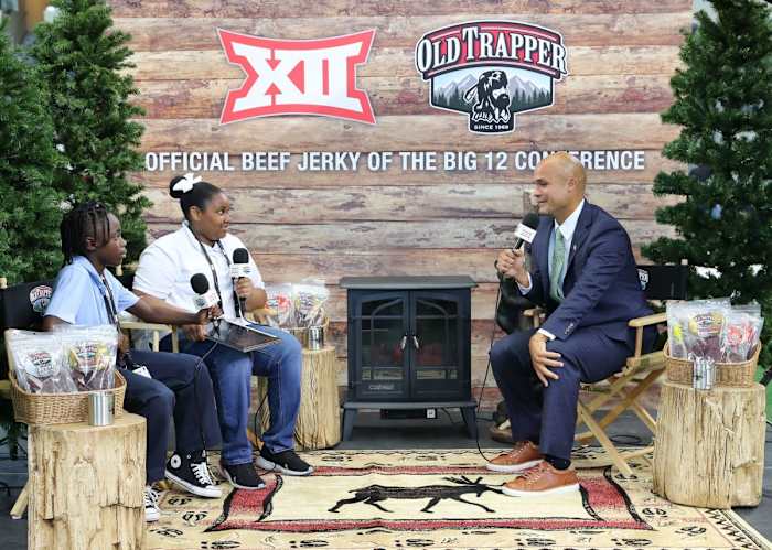 Baylor head coach Dave Aranda at the 2022 Big 12 Media Days.